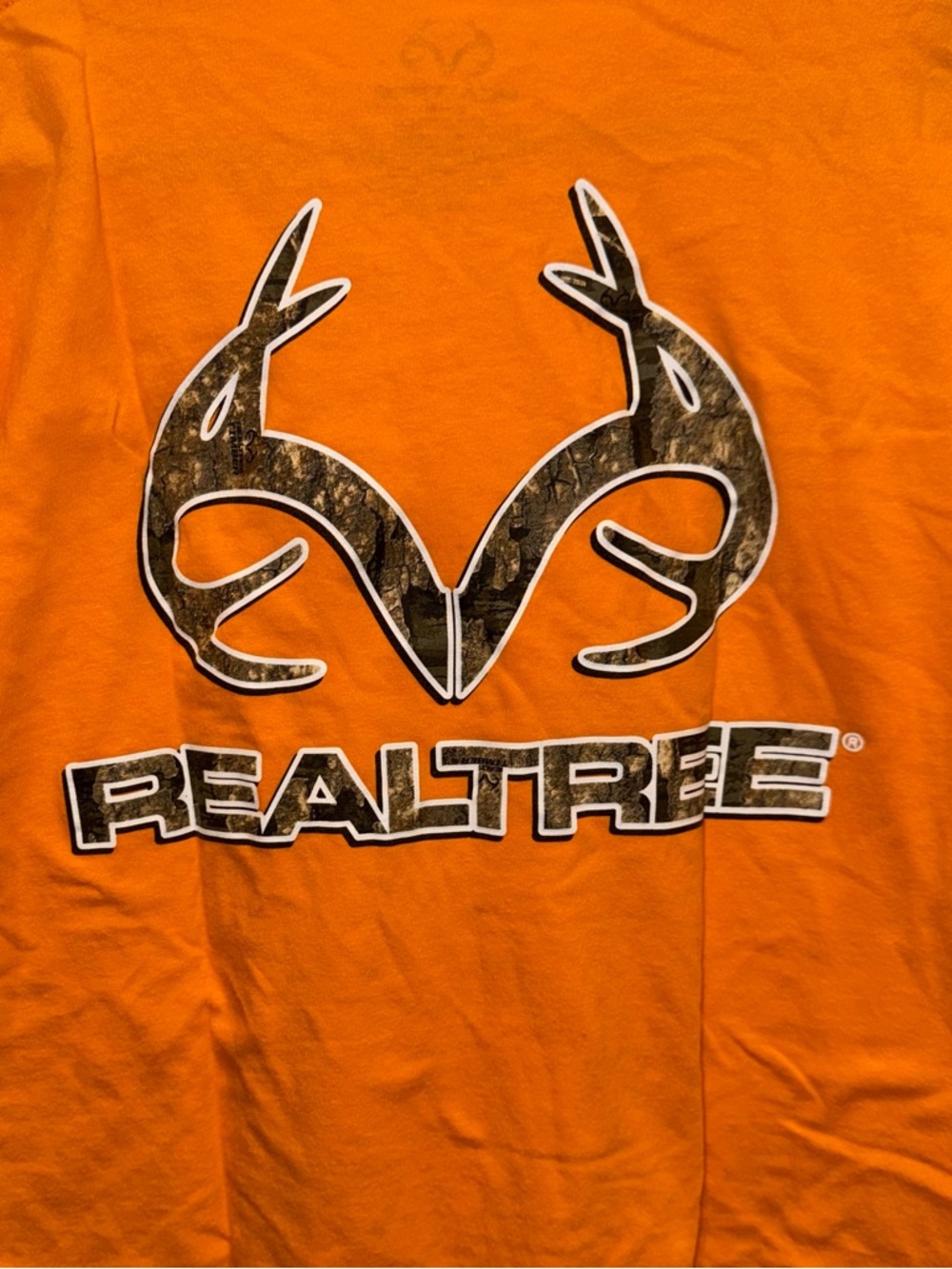 Realtree Blaze Orange Logo Tee Mens Medium NWOT Hunting Shirt - Picture 6 of 7